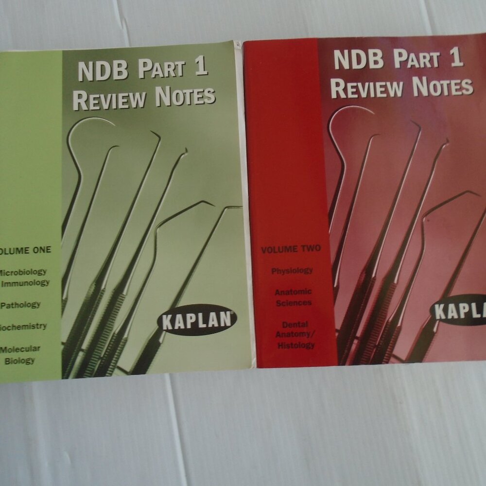 Kaplan NDB Part 1 Review Notes Vol. One & Vol. Two Set